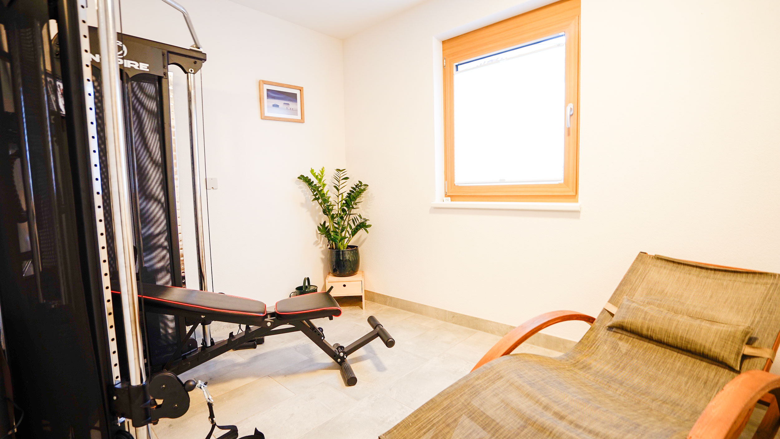 Fitnessraum im Chalet